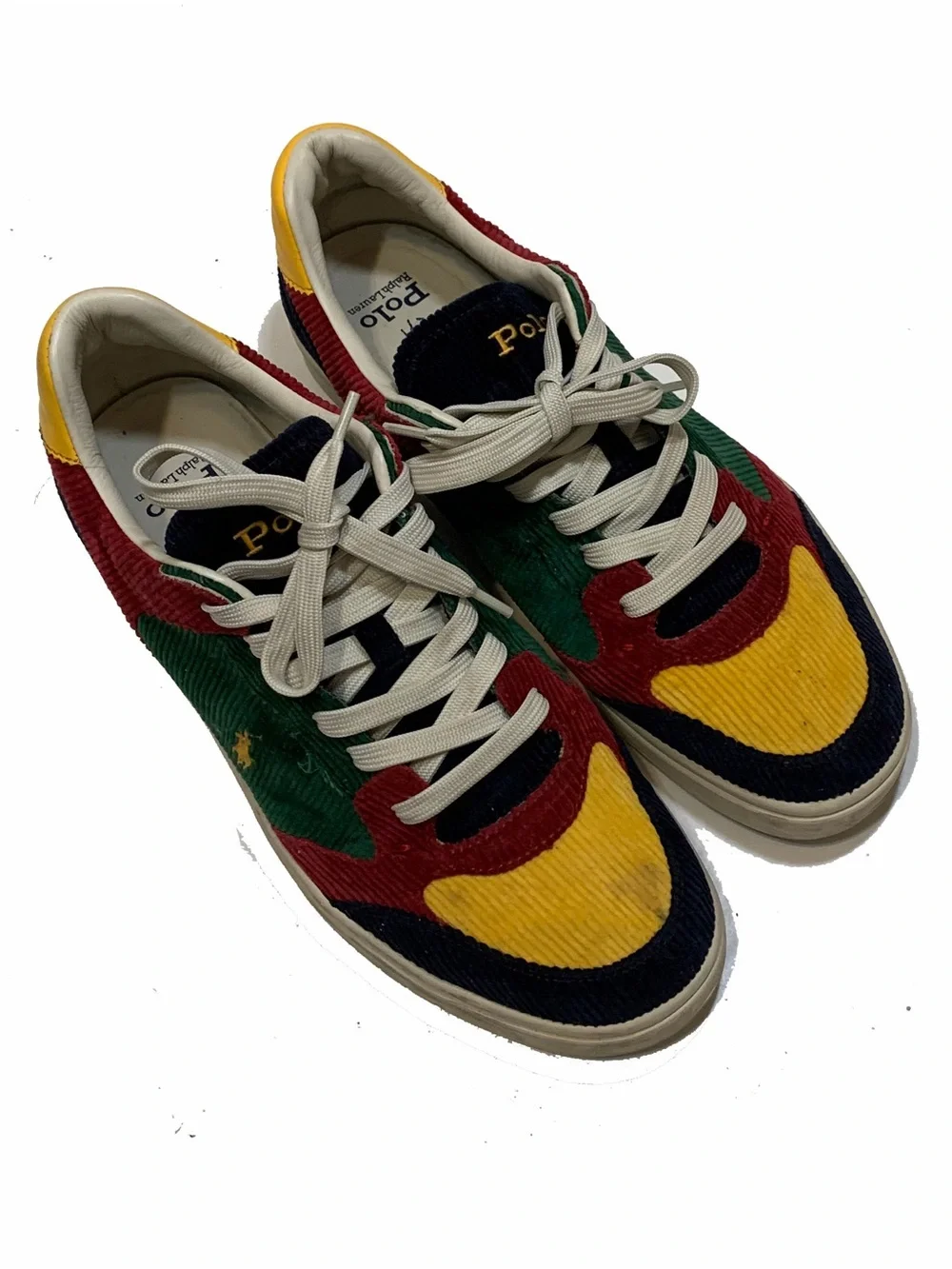 Polo Ralph Lauren Men's Multicolor Corduroy Low-Top Sneakers